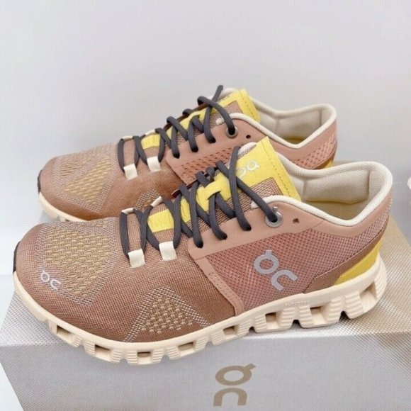 NEW ON CLOUD X Running Shoe Mocha/ Sand Pink Womens Size US 8.5 * Rare - Picture 5 of 11